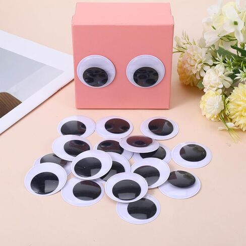 DOPENSPI 20PCS 2 Inch Googly Eyes, Self Adhesive Googly Eyes for Crafts Large Round Wiggle Eye for DIY Crafts Handmade Decoration in Kuwait