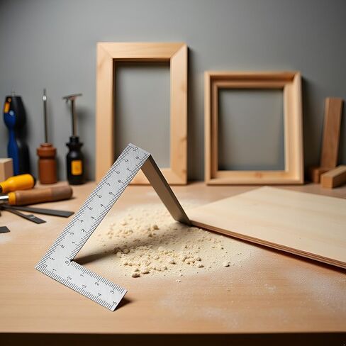 1 Pcs L Shaped Ruler Carpenters Square Framing Ruler Stainless Steel 90 Degree Square L for Engineers Framing Measuring Tools in Kuwait