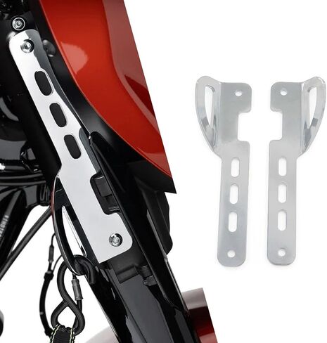 ل 2025 Street Glide FLHXSE 2024 2023 دراجة نارية تعديل الجبهة شوكة امتصاص الصدمات شرائح تثبيت الملحقات (أسود) in Kuwait