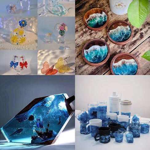 3 * 50g High Concentration White/Blue/Dark Blue Epoxy Resin Pigment Paste,Versatile Dye for Resin, Ocean Waves & Water Effects,Marine, Soap, Wax Techniques in Saudi Arabia