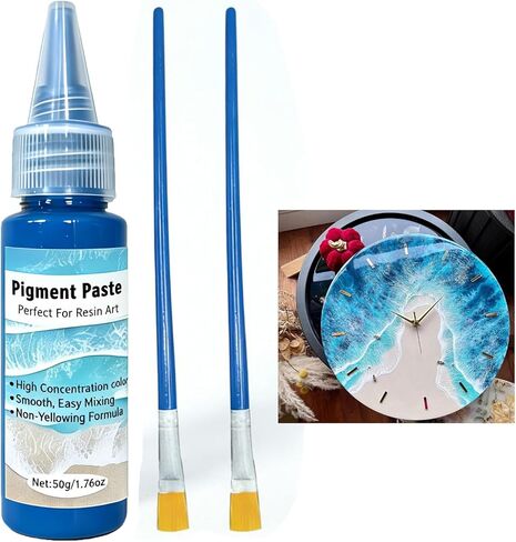 3 * 50g High Concentration White/Blue/Dark Blue Epoxy Resin Pigment Paste,Versatile Dye for Resin, Ocean Waves & Water Effects,Marine, Soap, Wax Techniques in Saudi Arabia
