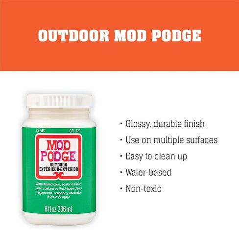 Mod Podge Clay Pot Kit, 18 Piece Set, Including a 4 Piece Foam Brush Set and 12 Plant Pokes in Kuwait
