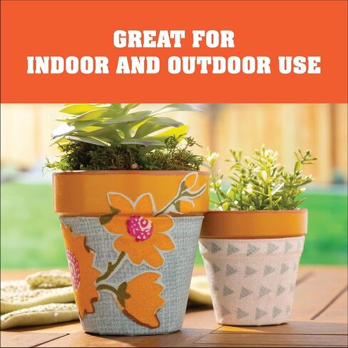 Mod Podge Clay Pot Kit, 18 Piece Set, Including a 4 Piece Foam Brush Set and 12 Plant Pokes in Kuwait