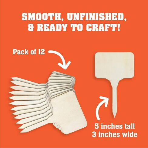 Mod Podge Clay Pot Kit, 18 Piece Set, Including a 4 Piece Foam Brush Set and 12 Plant Pokes in Kuwait