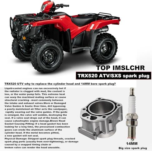 مجموعة مكبس أسطوانة التجويف 96 مم متوافقة مع Honda Foreman 520 TRX520 2020-2024 in Kuwait