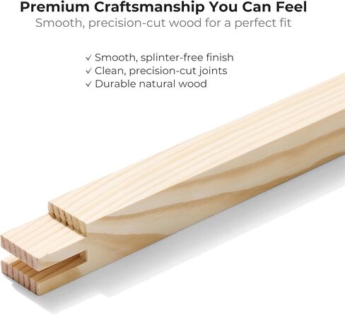 Needlepoint Stretcher Bars Kit – 8", 10", 12" Wooden Frame Set for Needlepoint & Embroidery with Mallet, Magnetic Tray & Stainless Steel Tacks in Kuwait