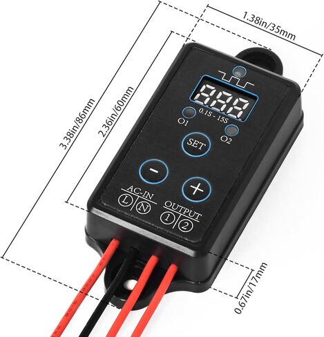 AC100-240V 2A Dual Output Alternating Blinking Flasher Module,Strobe Module For Led Lights,LED display with buttons in Kuwait