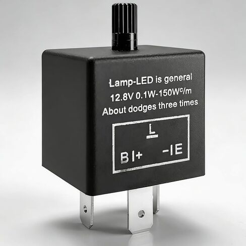 CF13 LED Flasher Relay Fix، EP34 3-Pin 12V LED فلاش إشارة الانعطاف الإلكتروني، ضوء إشارة الانعطاف العالمي للسيارة Falsher Relay Fix Hazard Warn Hyper Flash (ثابت) in Kuwait