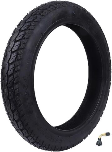 إطار بدون أنبوب مقاس 14 × 2.125/57-254، إطارات سميكة مقاس 14 بوصة بدون أنبوب مع صمام زاوية متوافق مع الدراجات البخارية الكهربائية والدراجة الإلكترونية الكهربائية القابلة للطي والمزيد in Kuwait