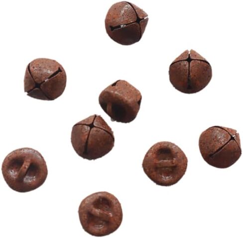 95pcs Rustic Bell Kit - 12/15/25mm Vintage Jingle Bells with 10m Jute Twine for Christmas Decor, Wreaths & Country Primitive Crafts in Kuwait