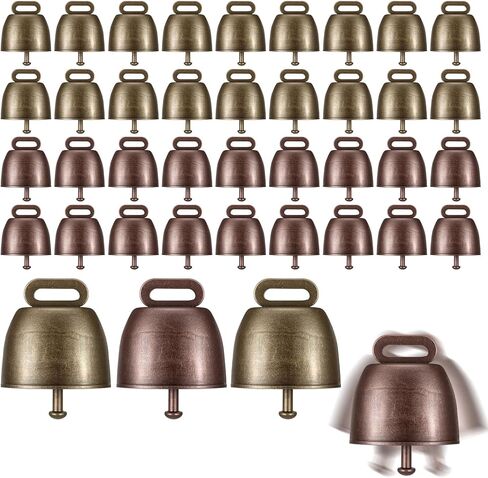 40 قطعة أجراس نحاسية لرعي الأغنام والبقرة وأجراس نحاسية صغيرة لمزرعة الماشية والماعز وجرس برونزي عالٍ لمسافات طويلة وجرس حديدي للأغنام لتزيين عيد الميلاد (برونزية) in Kuwait