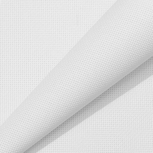 Aida Cloth 16 Count Cross Stitch Fabric,20×60inch (16CT,Black) in Saudi Arabia