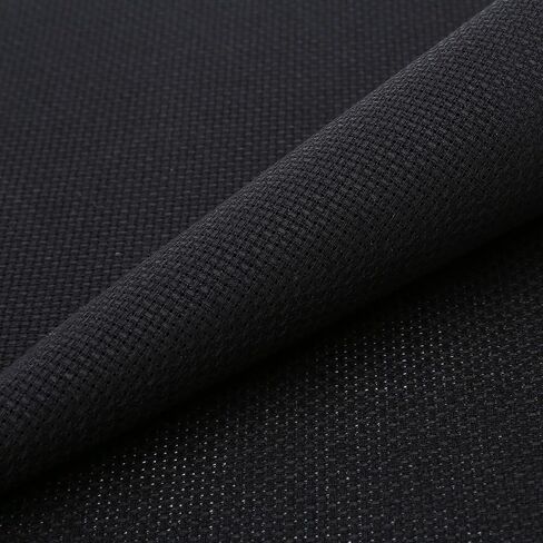 Aida Cloth 16 Count Cross Stitch Fabric,20×60inch (16CT,Black) in Saudi Arabia