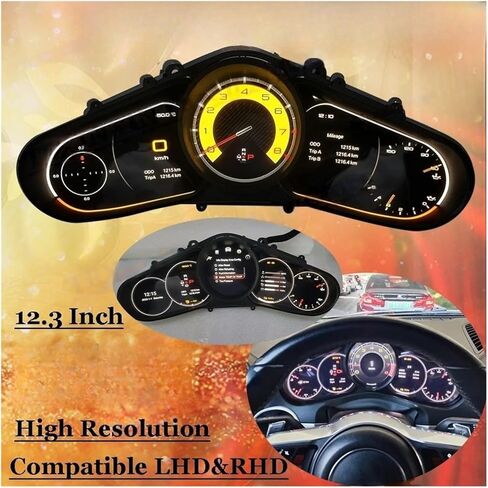 مجموعة شاشات LCD الرقمية المحدثة المجددة متوافقة مع بورش كايين 958 2011 2012 2013 2014 2015 2016 2017 2018 لوحة لوحة سيارة in Kuwait
