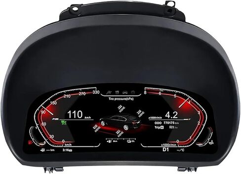 Linux System Car LCD Dashboard Panel Compatible For BMW X1 E84 2006-2015 Car Digital Cluster Instrument Display Speedometer Screen in Kuwait