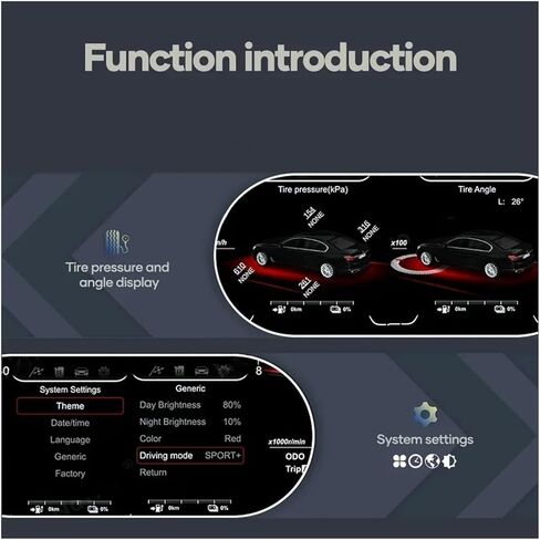 نظام لينكس لوحة سيارة LCD متوافقة مع BMW X1 E84 2006-2015 سيارة مجموعة رقمية أداة عرض شاشة عداد السرعة in Kuwait
