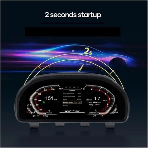 نظام لينكس لوحة سيارة LCD متوافقة مع BMW X1 E84 2006-2015 سيارة مجموعة رقمية أداة عرض شاشة عداد السرعة in Kuwait