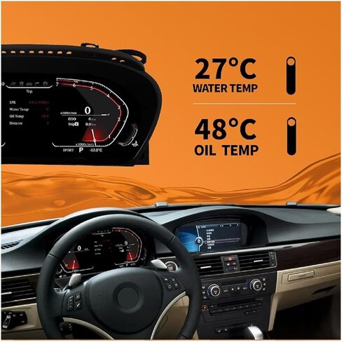 Auto Accessories 12.3“ LCD Instrument Panel Board Meter Screen Compatible For BMW 5 Series E60 E61 X5 E70 X6 E71 in Kuwait