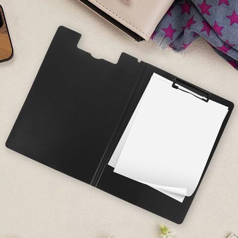 Luxshiny Professional Clipboard Folder with Metal Vertical Clip, Heavy Duty Foldable Document Holder, Storage Clipboard for Teachers and Office Use, Dark Green Vertical File Organizer in Kuwait
