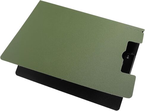 KALLORY Folding Clipboard with Writing Board Folder, Portable Heavy Duty Storage Clipboard Organizer for Office and School Document Management, Dark Green Vertical File Folder in Kuwait