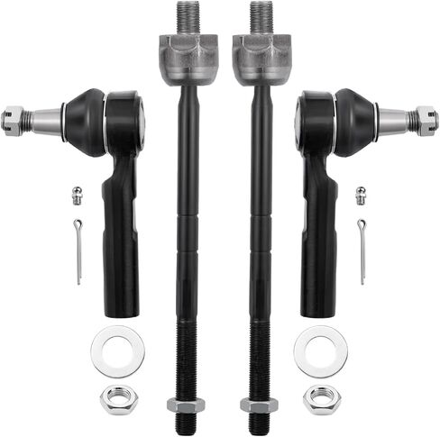 BDFHYK 8PC Inner & Outer Tie Rod Kit w/Front Sway Bar End Links Steering Boots for Dodge Journey 2009-2020 Front Driver Passenger Steering Suspension Assembly EV800611 ES800408 K750382 in Kuwait