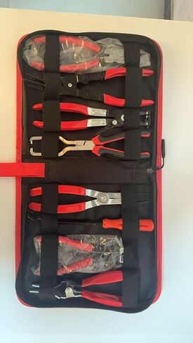 8-Piece Fuel Line Disconnect Tool Set with Hose Clamp Pliers, Relay Puller, Panel Clip, Trim Clip & Push Pin Removal Tools for Automotive Repair in Kuwait