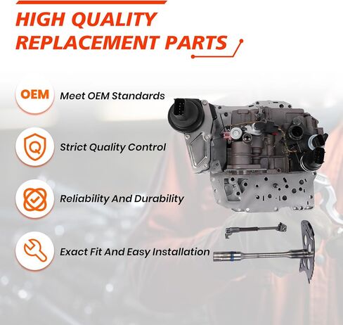 42RLE Transmission Valve Body, Compatible with Do-dge Avenger Challenger Ram 1500 J-eep Liberty Durango, Automotive Transmission Valve Body With Solenoid Replaces Part RL078327AA 5078327AA in Kuwait