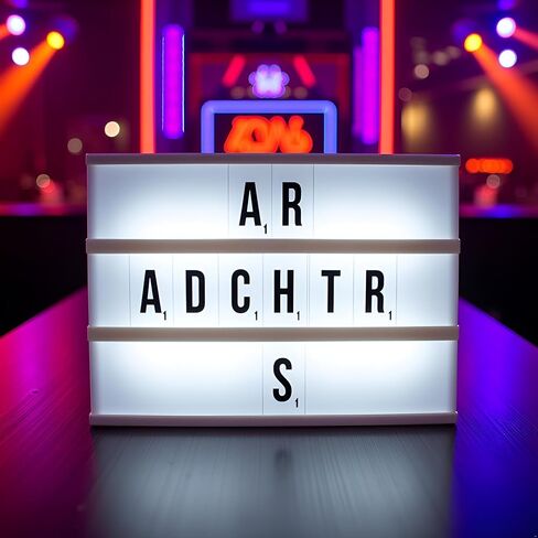 A Set 208Pcs Black Cinematic Lightbox Replacement Letters & Numbers Signs for A4 Light Up Letter Box Sign Message Board, Presentation Boards 65.4x35mm, for Home or Events(Light Box is NOT Included) in Kuwait