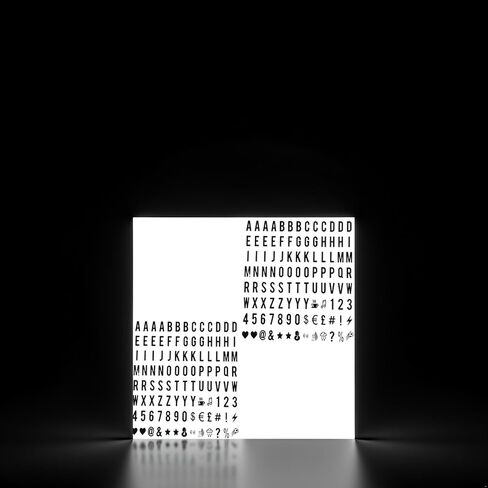 2 sets Black Cinematic Lightbox Replacement Letters & Numbers Signs Black for A4 Light Up Letter Box Sign Message Board, Presentation Boards 65.4x35mm (LED Light Box is NOT Included) in Kuwait