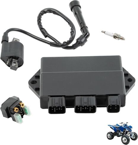 مجموعة وحدة صندوقية متوافقة مع Yamaha YFM 660 Raptor 660R Grizzly 660 2002-2008 استبدل 5LP-85540-20-00 5LP-85540-30-00، مع ملف إشعال بقابس الملف اللولبي للمبتدئين in Kuwait