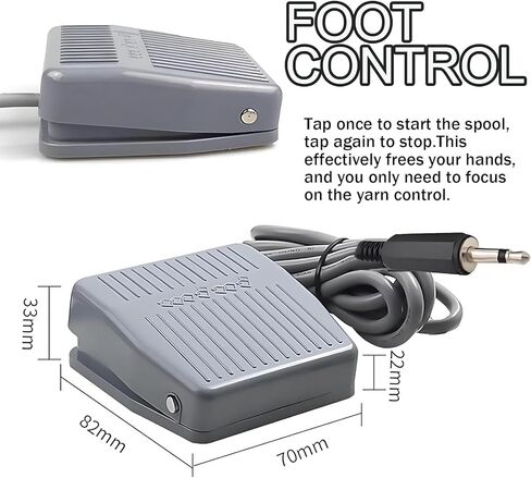 Electric Yarn Spinner Mini Spinning Wheel 800RPM Digital Display Foot Pedal Control 3 Bobbins 4oz/8oz Capacity for Wool Spinning Weaving Roving in Kuwait