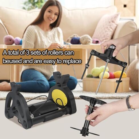 Electric Yarn Spinner Mini Spinning Wheel 800RPM Digital Display Foot Pedal Control 3 Bobbins 4oz/8oz Capacity for Wool Spinning Weaving Roving in Kuwait