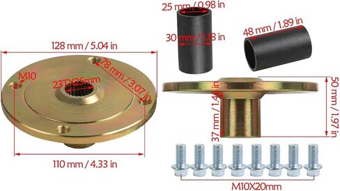2 حزمة من إطارات وحواف ATV مقاس 19x7-8 مع محاور العجلات الخلفية - إطارات نايلون متينة 4PR للطرق الوعرة لعربات الذهاب وعربات الجولف وUTVs وATVs وQuads وجزازات العشب والمزيد in Kuwait