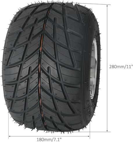 11x7.10-5 Tubeless Rain Tire with 5" Rim – 3 Stud Design for Go Karts, ATVs, UTVs, Drift Trikes, and Mini Bikes (2 Pack) in Kuwait