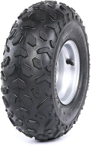 145/70-6 Tubeless Tire & 3 Stud Front Wheel Hubs with Steering Knuckle Spindles Kit – Universal Fit for ATV, UTV, Go Kart, Golf Cart, Drift Trike & More in Kuwait