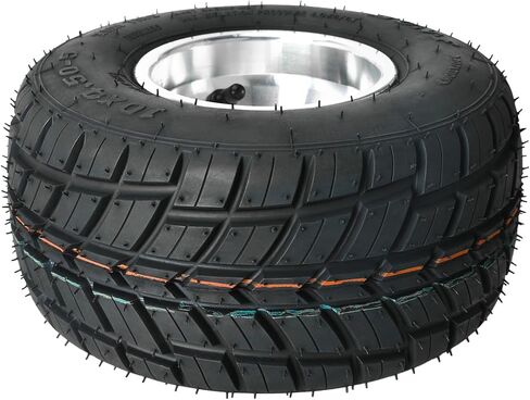 مجموعة إطارات العجلات الأمامية 10 × 4.50-5 مكونة من 2، مجموعة حافة 3 عروات 48 مم إطارات سباق 5 بوصة لدراجة ATV الصغيرة والدراجة الانجراف UTV عربة الجولف وجزازة العجلات الأمامية ذات قبضة عالية in Kuwait