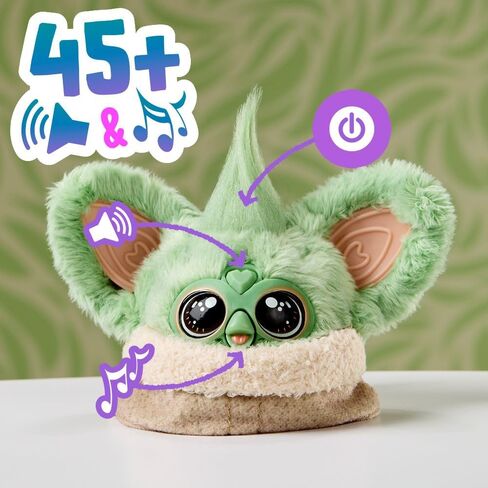 Furby Furblets Star Wars Grogu Collectible Electronic Plush Toy, Officially Licensed in Kuwait