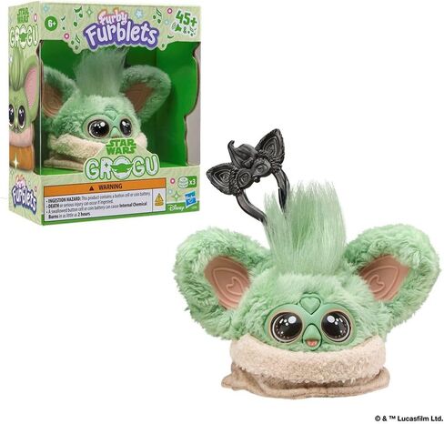 Furby Furblets Star Wars Grogu Collectible Electronic Plush Toy, Officially Licensed in Kuwait