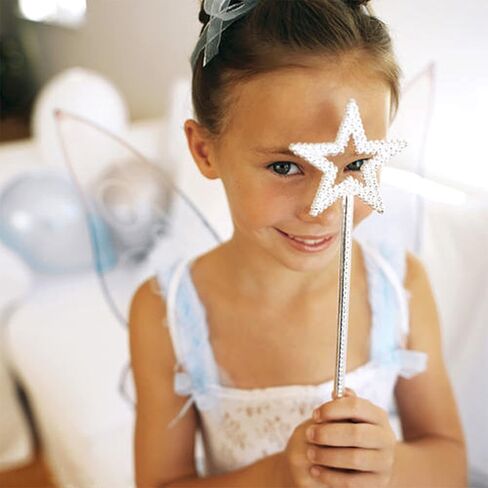 MYUBWTF 13in Star Fairy Wand، عصا سحرية بلاستيكية للأطفال، لعب الدعائم التنكرية لـ Elf Baton، عصا Angel Star السحرية، طلاء الأميرة الجنية، عصا العرابة الجنية الدولار in Kuwait