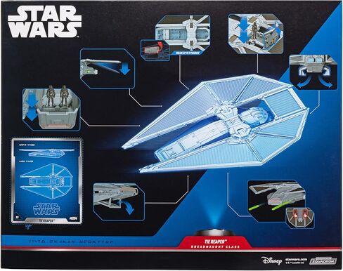 Star Wars™ Micro Galaxy Squadron TIE Reaper - مركبة مقاس 9 بوصة مع ثلاثة ملحقات مجسمة صغيرة مقاس 1 بوصة in Kuwait