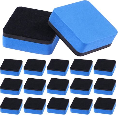 FUOYLOO 20pcs Dry Erase Eraser 1.97x1.97Inches - Whiteboard No Magnet Small Chalkboard Cleaning Wiper School Supplies for Teachers Students Classroom in Kuwait
