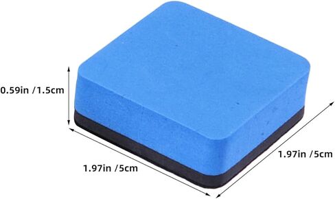 FUOYLOO 20pcs Dry Erase Eraser 1.97x1.97Inches - Whiteboard No Magnet Small Chalkboard Cleaning Wiper School Supplies for Teachers Students Classroom in Kuwait