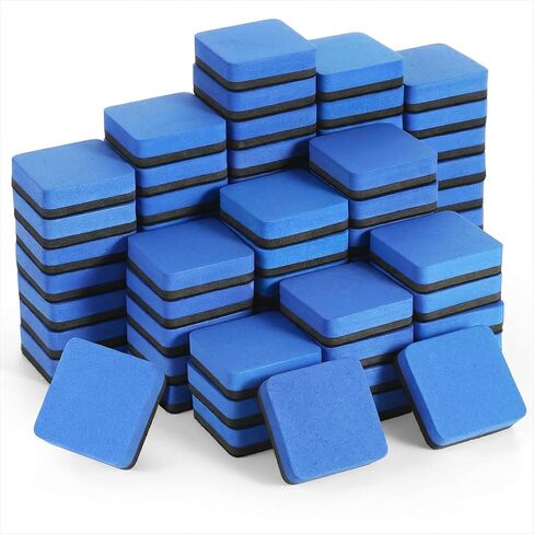 Kifmurase 96Pcs Dry Erase Eraser, Magnetic Whiteboard Dry Erasers, Cube Mini Whiteboard Eraser, Square Colorful White Board Erasers, Chalkboard Cleaner Wiper for Home and Office in Kuwait