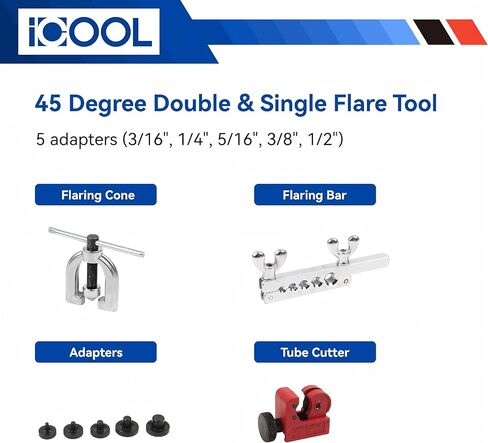 طقم خط فرامل مطلي بالنحاس بطول 25 قدم 3/16 بوصة من ICOOL مع مجموعة أدوات حرق مزدوجة ومفردة، يتضمن 20 تركيبًا و4 تركيبات خط فرامل اتحادية in Kuwait