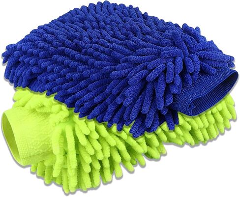 Car Wash Mitt 2 Pack, Microfiber Wash Mitt Car Cleaning Tools, Washing Gloves Car Wash Mit for Washing, Home Cleaning in Kuwait