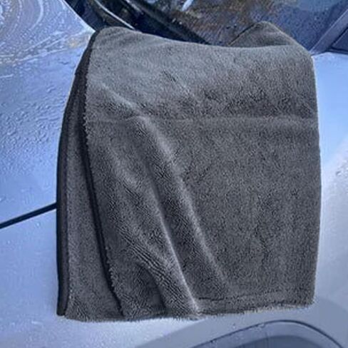 AOYEBO Microfiber Car Drying Towels - Super Absorbent Lint Free Braid Cloth, Scratch-Free Detailing Towels for SUV, RV, Sedan, Motorcycle, Boat, Window & Windshield Cleaning in Kuwait