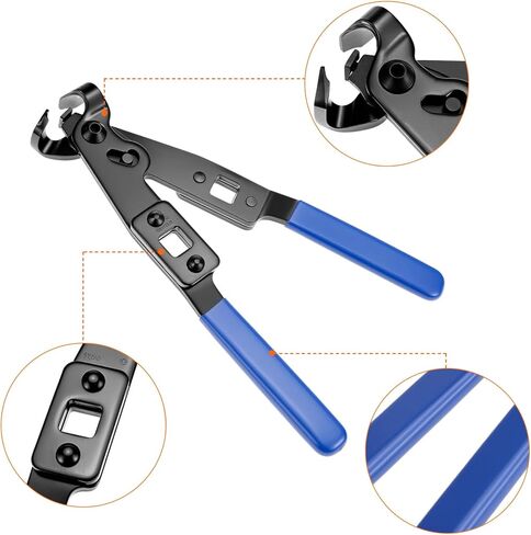 QWORK CV Axle Boot Clamp Pliers with 1/2 Inch Torque Wrench, Ear Type Clamp Crimping and Removal Tool, Heavy Duty Carbon Steel CV Joint Boot Banding Tool in Kuwait