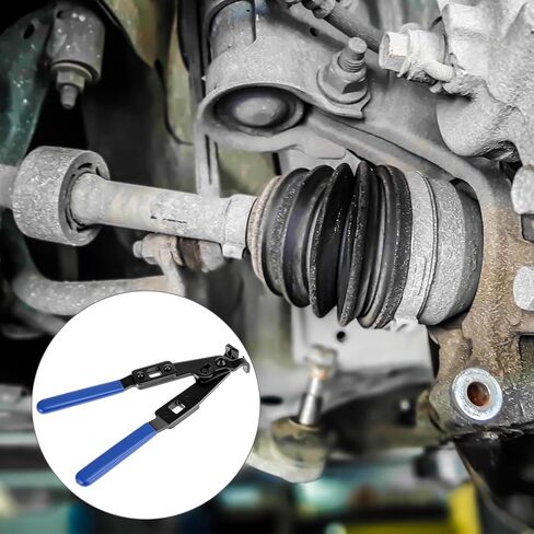 QWORK CV Axle Boot Clamp Pliers with 1/2 Inch Torque Wrench, Ear Type Clamp Crimping and Removal Tool, Heavy Duty Carbon Steel CV Joint Boot Banding Tool in Kuwait