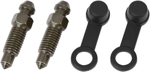 F FIERCE CYCLE 2Pcs M7x1mm Banjo Bolt Bleeder Screw with Cap for Motorcycle Brake Master Cylinder in Kuwait