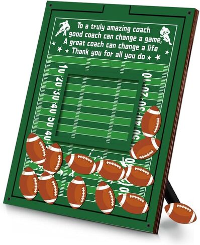 Coaches Gift Picture Frame Volleyball 10.2 x 8.5 Inch Sports Plaque Frame with Wood Chips Trainer Signature Board Appreciation Ball Plate Plaque Present for Birthday Thank You Gift Idea in Saudi Arabia